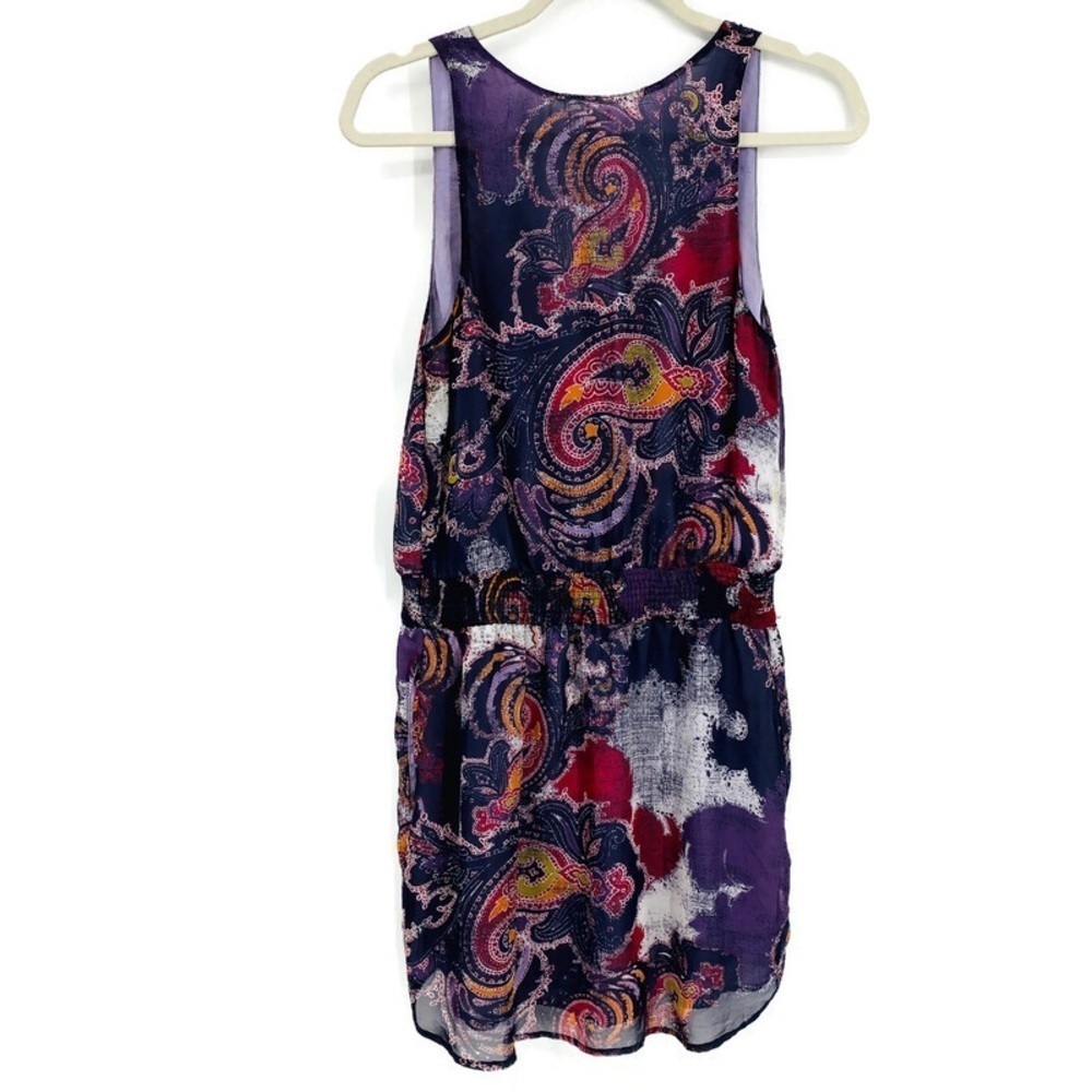 Free People Falling For Georgette Paisley Midi Dress S - Picture 4 of 16